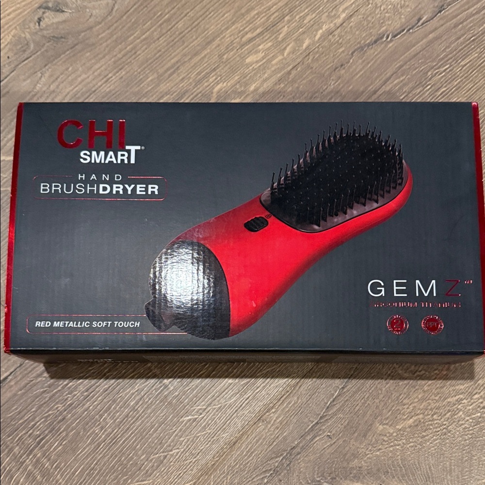 CHI Smart Hand Brush Dryer - Red Metallic